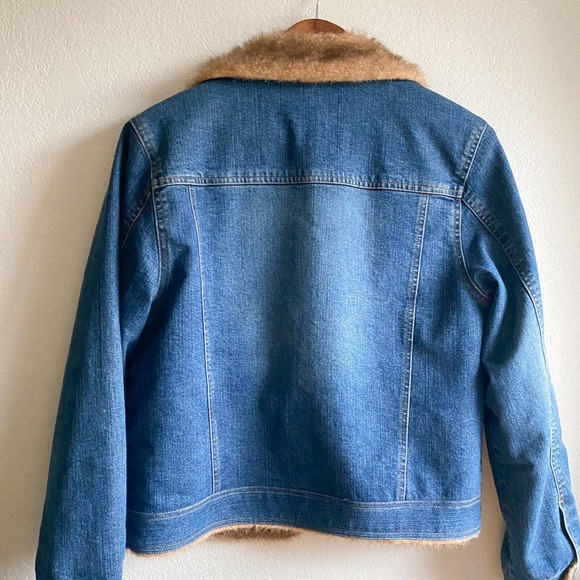Y2k vintage denim and faux fur jacket - Picture 3 of 8